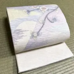 正絹、夏袋帯 金糸すくい織り 紫陽花文様 - メルカリ