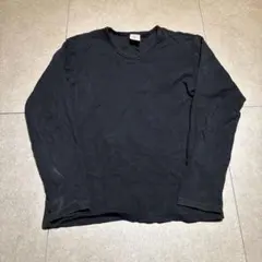 Avirex ロンt 長袖tシャツ　サーマル　黒　ブラック　無地　M