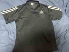 adidas ブラック　ポロ