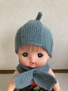 ⑭メルちゃんニット帽子　単品