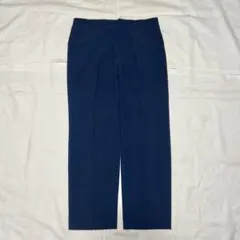 90s JS SPORTS ツータック ワイドスラックス 紺 シティーボーイ