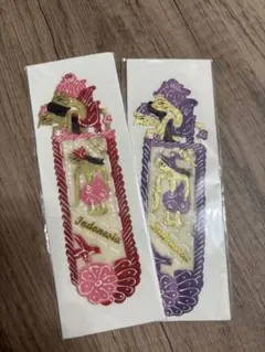 新品❣️インドネシア　しおり　2枚