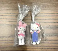サンリオ ミニチュアチャーム ライブキャラクター キティ マイメロ 2個セット