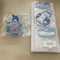 サンリオキャラクターズ　ローソン　アクリルクリップ　アクリルスタンド　マイメロ