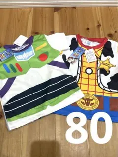 新品未使用　トイストーリー　バズライトイヤー　ウッディー　Tシャツ　なりきり