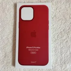 未使用品　iPhone 12 Pro Max Apple純正シリコンケース　赤のサムネイル