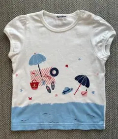 familiar ビーチデザイン Tシャツ 100サイズ