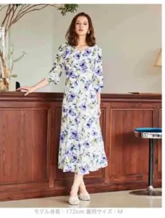 アンドクチュール　フラワーワンピース