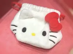 ハローキティ フェイス形巾着 Hello Kitty 산리오 파우치