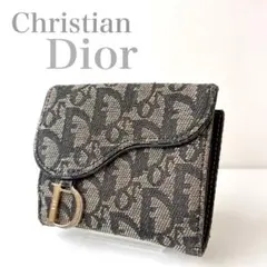 Christian Dior ブラウン 名刺入れ小銭入れ - メルカリ