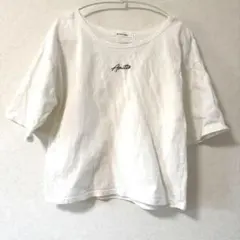095-archivesホワイトロゴTシャツ　フリーサイズ　ボートネックのサムネイル