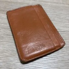 IL BISONTE カードケース レザー キャメル