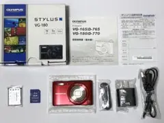 【新品未使用・付属品完備】OLYMPUS STYLUS VG-180 レッドのサムネイル