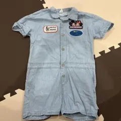 ミッキーマウス 半袖オーバーオール 100cm