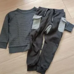 グレーのトレーナー　ズボンセット