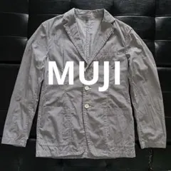 黒*シ様 【MUJI】無印良品 ギンガムチェック テーラードジャケット 裏地ヒッ