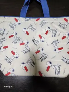 スヌーピー プリント エコバッグ 大きめ