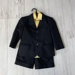 フォーマルスーツ 黒 100cm 男の子　入園　七五三