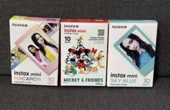 新品未使用 チェキフィルム ミッキーなど 10枚x3