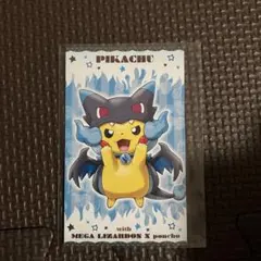 ポンチョを着たピカチュウ☆名刺カード MリザードンYのポンチョを着た