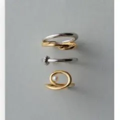 ete リング イヤーカフ3点セット