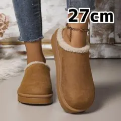 サンダル スリッパ 27 ボア ムートン モックシューズ 秋冬 ルームシューズ
