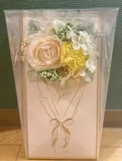 [새상품, 미개봉] 캔버스 보드 비누꽃 (아이보리, 옐로우)