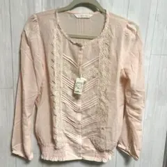 ローリーズファーム❤️長袖カットソー　ブラウス　パステルピンクMサイズ　新品未使用