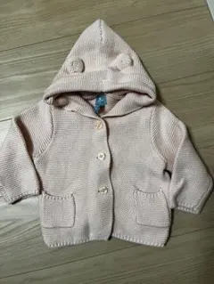 babyGap フード付きカーディガン 6-12M ピンク