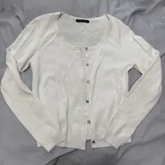 INGNI イング ホワイト 長袖 カーディガン Mサイズ