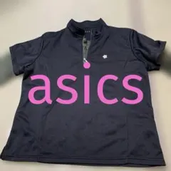 黒いゴルフシャツ ハーフジップ