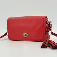 COACH パーカー カラーブロック チェーンショルダーバッグ 75574 美品 