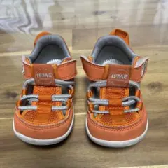 IFME オレンジ ベビーサンダル　14センチ