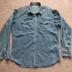 GU デニム 長袖シャツ サイズXL