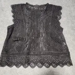 ZARA黒レース XL