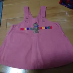MIKI HOUSE ピンク色ジャンパースカート