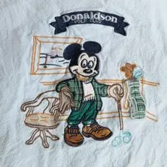 ミッキーマウス刺繍 ヴィンテージシャツ Donaldson ドナルドソンのサムネイル