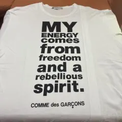 コムデギャルソン×フレッドペリー ポロシャツ FREEDOM IS ENERGY