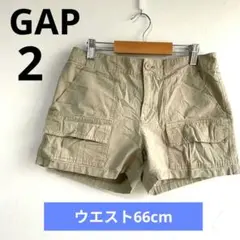 USA古着　GAP 100%コットン カーゴ　ショートパンツ サイズ2