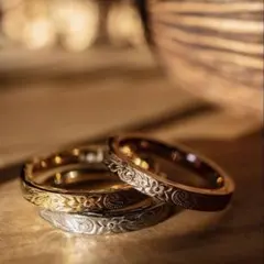 3mm ハワイアンジュエリー リング サージカルステンレス　9号　11号