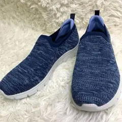 極美品✨Skechers アーチフィット スニーカースリッポンストレッチニット