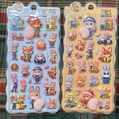 【2種類セット】 ズートピア ぷにぷに おしりシール