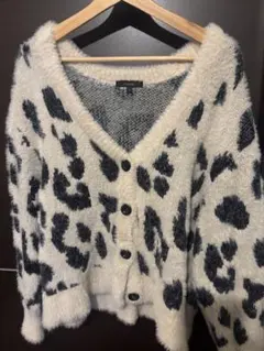 Rienda ヒョウ柄 カーディガン ニット