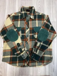 70’s Searsチェック柄 CPOジャケットエルボーパッチ付き