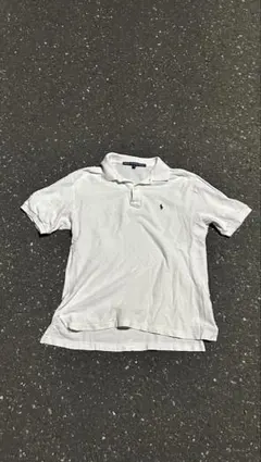 ぱ*こ様 90's ポロラルフローレン　ポロシャツ　ホワイト　ビックポニー