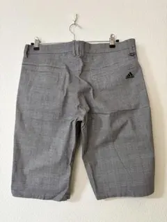 【美品】adidas golf チェック ハーフパンツ XO