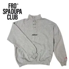 【FRO SPADUPA CLUB】グレー ハーフジップ スウェット