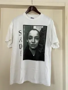 3822 SADE シャーデー ミュージック Tシャツ ビッグプリント 白 - メルカリ