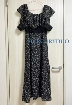 【美品】マーキュリーデュオ＊フラワーレースコルセットワンピース