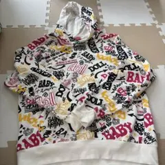 BABYDOLL 総柄 パーカー ホワイト Sサイズのサムネイル